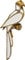Kare Design Wandschmuck Parrot Mirror, Gold, Wand Deko, Papagei, verspiegeltes Glas, handgefertigt, 43x15x3 cm (H/B/T)