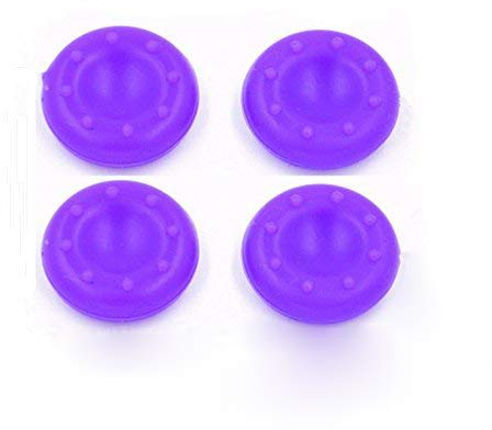 Analoger Daumenstick-Griff für Sony PS3 PS4 Xbox ONE 360 Wii U Controller, Violett, 4 Stück