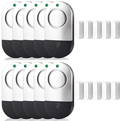 Türfenster-Alarmanlagen von Toeeson, 120 dB, Pool-Alarme für Pools, magnetische Auslösung für Tür-Sicherheits-Alarme für zu Hause, 10 Stück