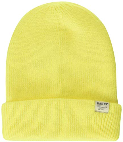 Barts Unisex-Kinder Kinabalu Beanie Kids Wintermütze, Fluo GELB, 53-55