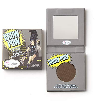 theBalm Clean and Green Brow Pow, Dark Brown, 0.03 Ounce (Pack of 1)