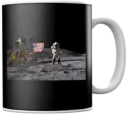 Nasa John Young Moon Landing Salute Mug
