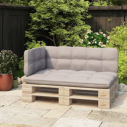 INLIFE Rückenlehne für Palettensofa Schwarz 110 cm Eisen
