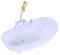 Toyvian Mini Spray Tub Electric Doll Bathtub Doll Bathing Toy Swimming Pool Set