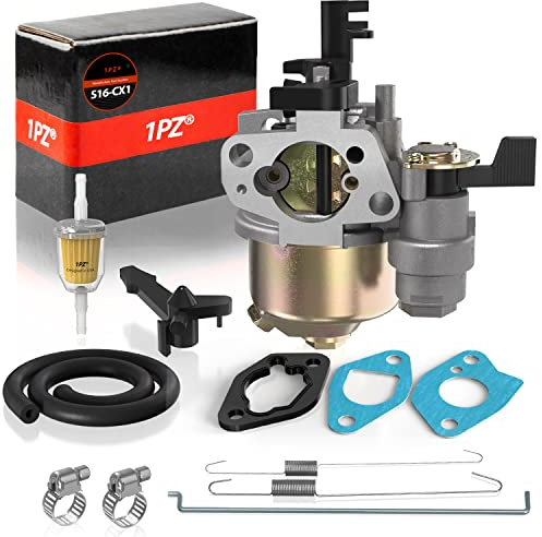 1PZ S16-CX1 Kit Carburador para Motor de Honda GX120 GX160 GX168F GX200 5.5 HP 6.5 HP Generador Cortacésped, con Regulador de Velocidad de Retorno del Acelerador