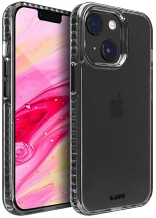 LAUT - HUEX Crystal Hülle kompatibel mit iPhone 14 (6.1) - Black Crystal