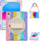 Gerutek Custodia per iPad 11/10 Generazione (11/10,9 Pollici) 2025/2022, Custodia Antiurto con Cavalletto Girevole a 360 Gradi e Cinghia per Mano/Spalla/Portapenne per iPad 10 Cover, Arcobaleno