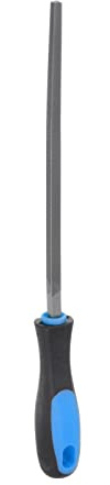 sourcing map Square File 8 High Carbon Hardened Steel Double Cut Hand Rasp with Plastic Handle for Deburring and Removing Material
