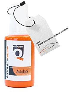 uniQum Autolack Lackstift fürs Auto für OPEL Bronze Brown/BRAUN/Marron Bronce 61 Autolack Reparatur 30 ml