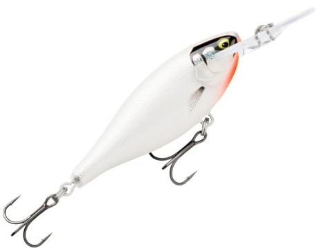 Rapala - Shad Rap Fishing Lure Balsa Konstruktion (Bleilos) - schwimmender Süßwasserköder - Schwimmtiefe 2,7 m - Größe 5,5 cm / 7g - Made in Estland - vergoldeter Geist