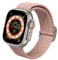 Geflochtenes Apple Watch RHINOSHIELD Armband für Apple Watch Serie Ultra2 / Ultra /9/ 8 / 7 / SE / 3 [42 mm / 44 mm / 45 mm / 49 mm] | Wasser- und schweißresistent, recyceltes Material - Altrosa
