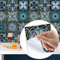 ANHUIB 18 Stück Küche Fliesenaufkleber,Mosaik Fliesensticker,Aufkleber Wandfliese,Aufkleber Fliesen,Fliesenaufkleber für Bad,Wasserdicht Selbstklebend Fliesensticker für Badezimmer Küche Deko,15×15cm