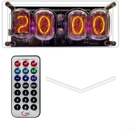 IN-12 Nixie Röhrenuhr 4-stellige LED Retro Schlafzimmer Dekor Digitaluhr