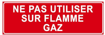 F115 - Ne pas utiliser sur flamme Gaz - Panneau et Signalisation Incendie - Dimensions au choix - Norme ISO 7010