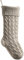 meioro 46cm Große Weihnachtsstrumpf, Kabel Gestrickt Nikolausstrumpf für Kinder, Klassische Weihnachtsstrümpfe Kamin Hängende Strümpfe für Familie Urlaub Party Dekorationen (Khaki)