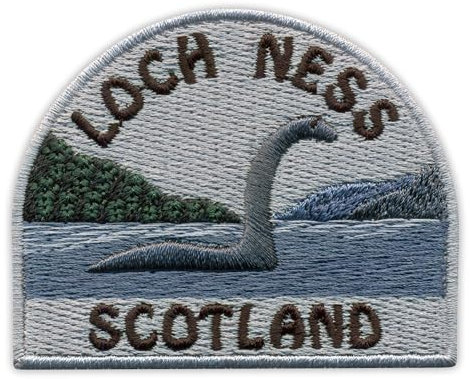Loch Ness Monster – Nessie – Schottland – Magnetische Rückseite – bestickter Aufnäher/Abzeichen/Emblem