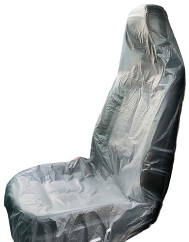 100 Stück Auto-Sitzbezüge, staubdicht, transparent, Autositzbezüge, Kunststoff, 140 x 80 cm, Einweg-Autositzbezüge, 100 Stück, transparente Autositzbezüge, Fahrzeug