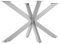 SOTECH Tischgestell SPIDER/Schwerlast-Beine aus Echtem Edelstahl Gebürstet/Füße 710 x 1200 x 680 mm/Einfache Montage/Kufen für DIY-Projekte Esstische