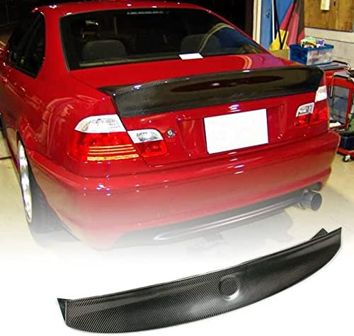 HSYJZSMY Heckspoiler Flügel Lippe für BMW 3er E46 Limousine 1999-2006,Dachspoilerflügel Heckspoiler,Carbon Fiber Style