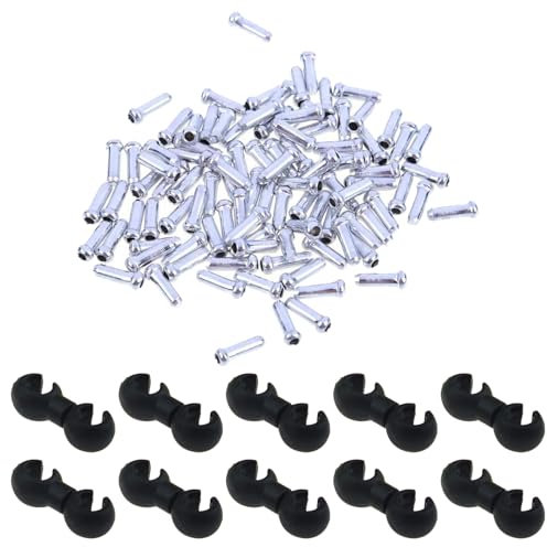 GNAUMORE Bowdenzug Endkappe,Bowdenzug,Brake Cable Bicycle,Cable end Cap,Bowdenzug Fahrrad,Schaltzug,Schaltzug,Bremszug Fahrrad,End Caps Brake Cable for Brake Cable Shift Cable 100PCS