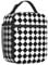 Mexpekil Black White Checkered Insulated Lunch Bag for Women Men Thermal Lunch Box Portable Picnic Cooler Bag with Side Mesh Pocket Adults Lunchbox for Work