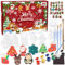 Aitsite Adventskalender 2024 Kinder, Adventskalender Mädchen Malen, 24 Stück Weihnachtsthema Malsatz, Adventskalender Mädchen Bastelsachen für Weihnachtsgeschenke für Jungen und Mädchen