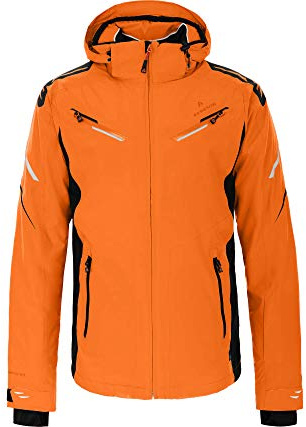 Bergson District | Herren Skijacke - wasserdicht (20.000 mm) & verschweißte Nähte, Winddicht & atmungsaktiv (20.000 g/m²),warm wattiert (120g/80g), elastisch & wasserdichte RVs, abnehmbare Kapuze & S