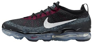 Nike Men's Air Vapormax 2023 Flyknit Running Shoe, Black/Team Red/University Blue/White, 7.5 UK