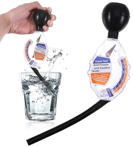 Kfz Frostschutzprüfer Profi, Auto Kühlmittel Tester, Frostschutz Tester Bis Zu -43°C, Kühlerfrostschutz Messgerät, Kühlwasser Messgerät, Auto Frostprüfer Detektor Densitometer Zubehör