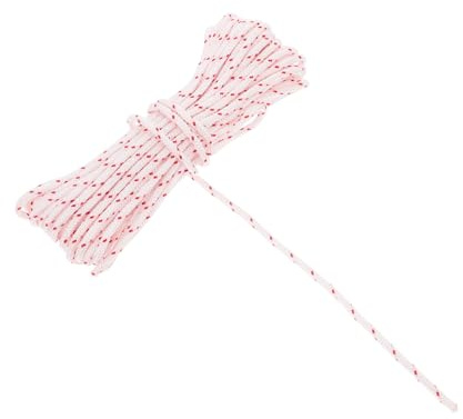 Yardwe Heavy Duty Starter Rope for Mower Red Pull Cord Handle Lawn Mower Accessory Chainsaw Pull String