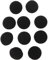 Giuneuow 5 Coppia Cuscino Auricolare di Ricambio Nero per Mdr-Q55 Mdr-Q21Lp Q22 Q68 Q38 Bt140Q