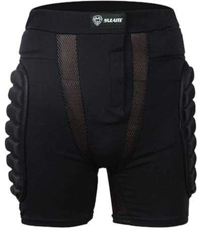 Gepolsterte Schutzhose für Snowboarden, Skaten und Skifahren, 3D Schutz für Hüfte, Po, Steißbein, für Damen und Herren, Größe M-XXXL