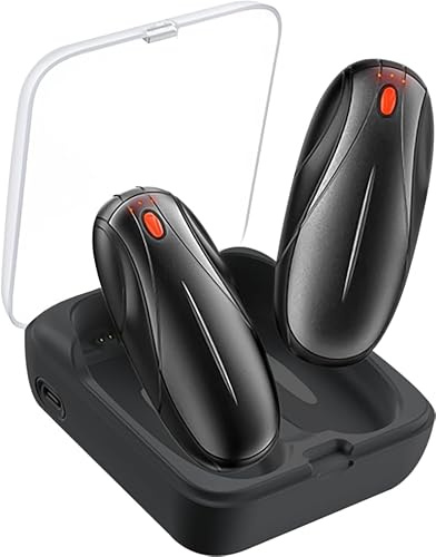 TELESTAR HW 1 – USB Handwärmer, 10 Std. Laufzeit, Ladecase – Schwarz | 2 wiederaufladbare Handwärmer, Heizfunktion, 3 Stufen von 35 bis 55 °C