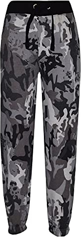 A2Z 4 Kids Girls Boys Camo Fleece Joggers Two Tone Cuffed Sweatpants Outfit | Contrast Fleece Joggers Warm School Casual Bottoms Child Ages 5 to 13 Years