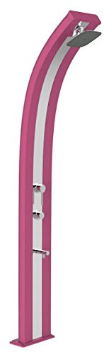 Arkema douche solaire pour espaces extérieurs Dada Fuchsia avec bandeau inox