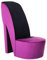 vidaXL Schuhsessel High Heel Design Sessel Stuhl Polstersessel Wohnzimmersessel Loungesessel Relaxsessel Hocker Sitzhocker Lila Samt