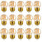 Hcnew G40 LED Retro Edison Glühlampe Mini Globe 1W (E27, 15 pack)