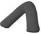 AmigoZone Plain Polycotton Back & Neck Support V Shaped Pillowcase Orthopedic/Pregnency/Nursing Pillow Case (Dark Grey)