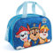 PERLETTI Bolsa Deporte Infantil Niño Paw Patrol con Bandolera - Bolso Deportivo para Niños Viajes y Tiempo Libre con Estampa Chase Marshall y Rubble - Mochila Gimnasio para Pequeños Azul - 28x41.5x21
