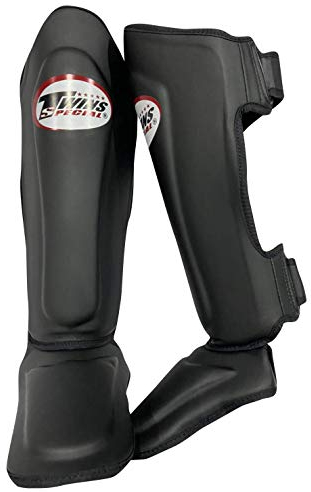 Twins SGS10 Schienbeinschoner, doppelt gepolstert, für Muay Thai Kickboxen K1 MMA (Medium)