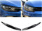 Scheinwerfer-Augenlid, Augenbrauenabdeckung, Scheinwerferabdeckungen, Verkleidung des äußeren Rahmendekors, Ersatz für Scirocco 2009 2010 2011 2012 2013 2014 2015 2016 2016 2017(Black)