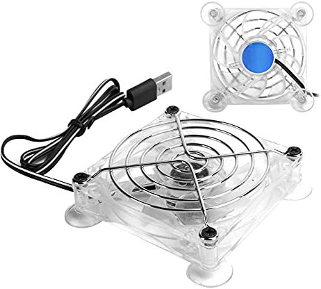 Mobile Phone Cooler, 50mmx50mm Tablet Cooling Fan with Blue Light, Universal PVC USB Cooling Fan Radiator for Tablets and Cell Phones