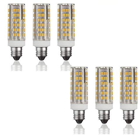 10W E11 Mini Ceramic Corn Light Bulbs (6 Pack) 102 LEDs 2835 SMD 1000lm LED Dimmable Corn Bulb， 100w Equivalent， for Ceiling Lamp， Sconce Etc， AC110-120V Light bulb