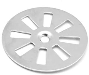 GRIGLIA PIATTO DOCCIA IN ACCIAIO Diam 80 mm Tappi