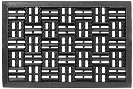 Astra Gummimatte außenbereich Türvorleger 40x60 cm - Dynamic Outdoor Türmatte Gummi Fußmatte außen rutschfest und robust - Fußabtreter aussen - Höhe: 14mm