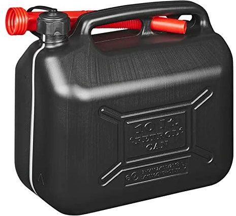 Kraftstoffkanister 10L Kunststoff Reserve Diesel Benzinkanister UN-geprüft schwarz