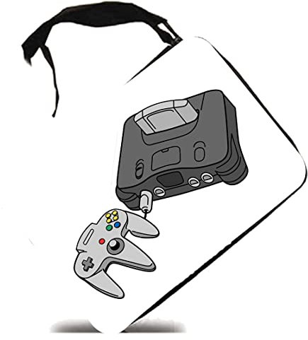 MERCHANDMANIA Estuche videoconsola 64 bits Antigua Vintage Juegos Scholar Case.