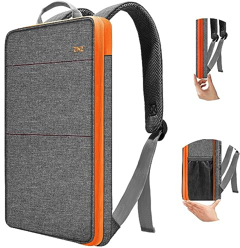 ZINZ Mochila para Portátil Delgada y Expandible, Resistente al Agua, Compatible con MacBook Pro 14 M4/M3/M2/M1, Mac Air/Pro 13,3, XPS 13 14 y la Mayoría de los Portátiles de 13-14,G02OG01