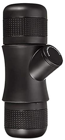Tragbare Espressomaschine, Hand-Espressomaschine, halbautomatische Hand-Espressomaschine mit kontrollierter Dosis, kompatibel mit Kaffeepulver und Kaffeekapseln, geeignet für die Reise little surprise