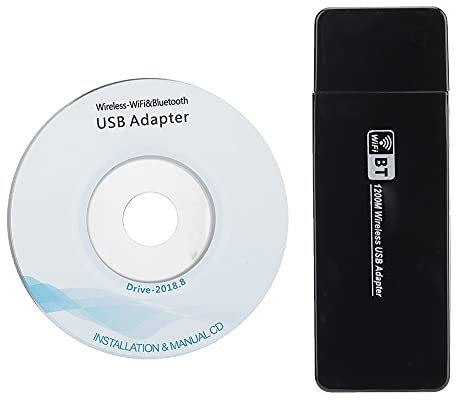 1200 Mbit/s USB WLAN Netzwerkadapter, Dualband Wireless Netzwerkkarte Unterstützt AP Funktion, Plug and Play Bluetooth4.1 AC Netzwerkkarte für Laptop Desktop PC WIN7 8 10